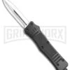 Atomic Defender Large OTF Automatic Knife Black - Satin Plain -Knivesand Tools Shop Atomic Defender OTF Dagger 6PA21 55D BP 19784 jr large