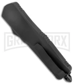 Atomic Lance Tanto Black OTF Automatic Knife - Two Tone Serr -Knivesand Tools Shop Atomic Lance Tanto Black OTF Auto TT Serr GX 19199 jr side large