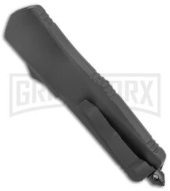 Atomic Lance Black OTF Automatic Knife - Two Tone Double Serr -Knivesand Tools Shop Atomic Large Shield Dagger Black OTF Auto TT Double Serr GX 38227 jr side large