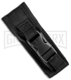 Atomic Defender Mini OTF Automatic Knife Black - Serrated Damascus Drop Point -Knivesand Tools Shop Atomic Mini Defender DP Black OTF Automatic TT Serr GX 32294 jr sheath large