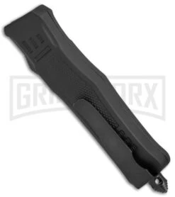 Atomic Defender Mini OTF Automatic Knife Black - Serr Two Tone Dagger -Knivesand Tools Shop Atomic Mini Defender Dagger Black TT Serr WNS IT M108 BP 19602 jr side jr large