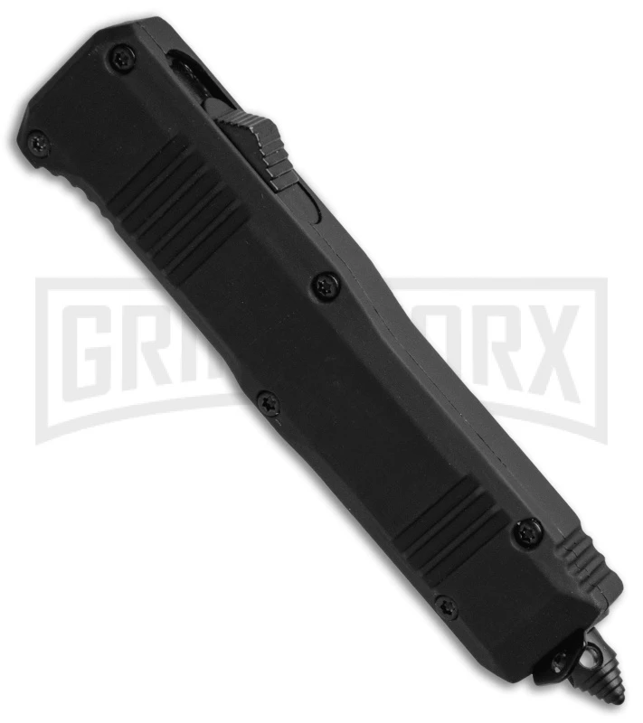 Atomic Shield Dagger Black OTF Automatic Knife - Plain Atomic Shield Dagger Black OTF Automatic Knife - Plain -Knivesand Tools Shop Atomic Shield Dagger Black TT Plain BP 19060 jr spine large