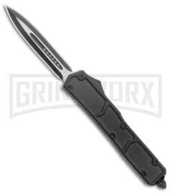 Atomic Slim OTF Smooth Scale Automatic Knife - Dagger 2 Tone Plain