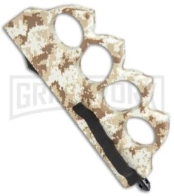 Atomic Tan Digital Camo OTF Automatic Knuckle Knife - Dagger Two-Tone -Knivesand Tools Shop Atomic Tan Digital Camo OTF Auto Knuckle Knife Dagger TT GX 37560 jr side large