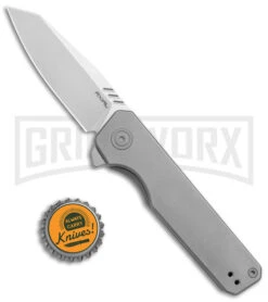 Axial Enzi Bead Blasted Titanium Frame Lock Knife - Satin 20CV 5 Axial Enzi Bead Blasted Titanium Frame Lock Knife - Satin 20CV -Knivesand Tools Shop Axial Enzi Knife Beadblasted Ti Reverse Tanto Satin BHQ 146958 jr bottlecap large