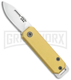 Bear & Son 109 Slip Joint Yellow Pocket Knife - Satin Plain