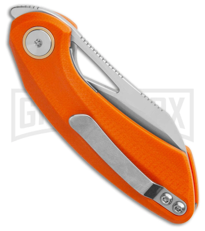 Bestech Knives Bihai Orange G-10 Pocket Knife - Satin/Gray Plain Bestech Knives Bihai Orange G-10 Pocket Knife - Satin/Gray Plain -Knivesand Tools Shop Bestech Knives Hel Bihai Liner Lock Knife Orange G 10 Black Satin SW BHQ 179725 side kc large