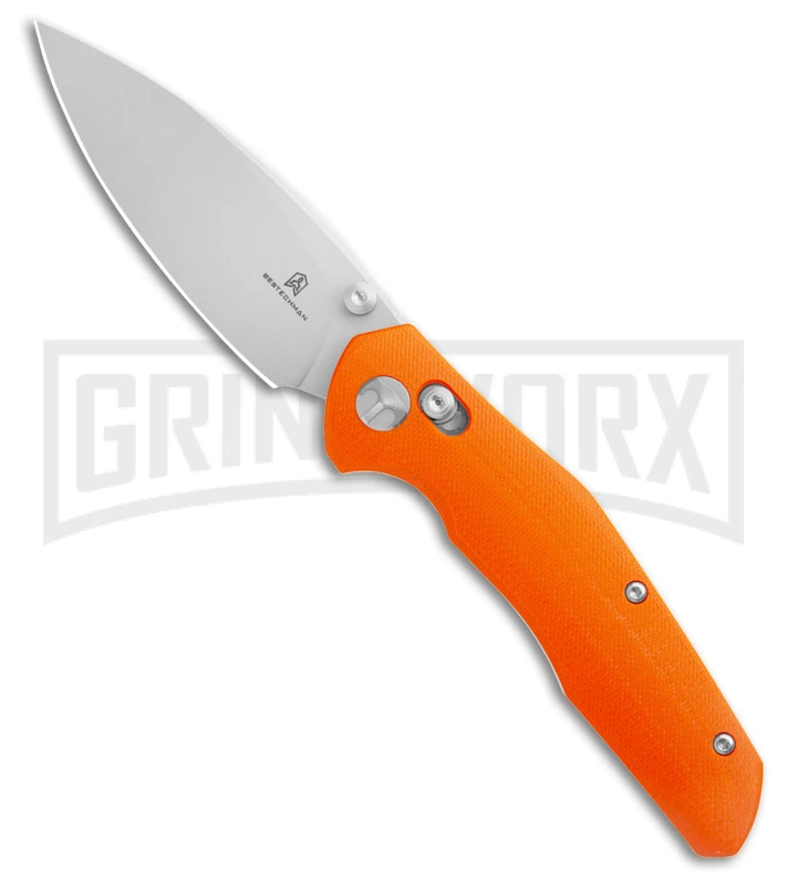 Bestech Knives Bestechman Ronan Orange G-10 Bar Lock Knife - Satin Plain Bestech Knives Bestechman Ronan Orange G-10 Bar Lock Knife - Satin Plain -Knivesand Tools Shop Bestech Knives Ronan Barlock Orange BHQ 182023 kc large