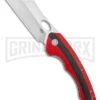Bestech Knives Skirmish Red/Black G-10 Folding Knife - Satin Plain