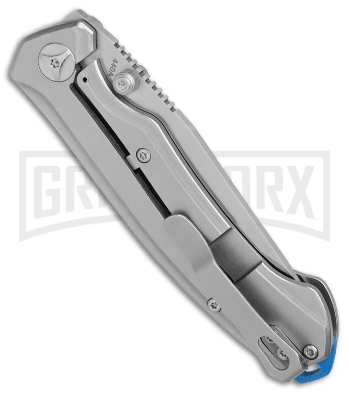 Boker Magnum Blue Steel Stainless Steel Folding Knife - Satin Plain Boker Magnum Blue Steel Stainless Steel Folding Knife - Satin Plain -Knivesand Tools Shop Boker Magnum Blue Steel BHQ 80861 er side large