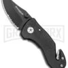 Boker Magnum Compact Rescue Black Liner Lock Knife - Black Serrated 2 Boker Magnum Compact Rescue Black Liner Lock Knife - Black Serrated -Knivesand Tools Shop Boker Magnum Compact Rescue LL Black BHQ 40385 jr large