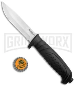 Boker Magnum Knivgar Black Polymer Fixed Blade Knife - Satin Plain -Knivesand Tools Shop Boker Magnum Knivgar Hunting Black Synthetic 02MB010 BHQ 118414 jr bottlecap large
