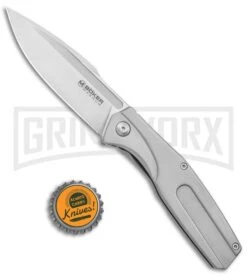 Boker Magnum The Milled One Steel Folding Knife - Satin Plain 5 Boker Magnum The Milled One Steel Folding Knife - Satin Plain -Knivesand Tools Shop Boker Magnum The Milled One FL Satin BHQ 136007 jr bottlecap large