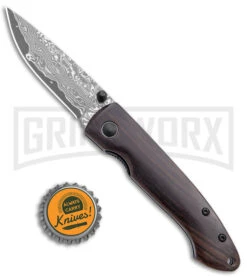 Boker Plus Damascus Gent II Liner Lock Knife (2.75" Damascus) 01BO102DAM -Knivesand Tools Shop Boker Plus Damascus Gent II LL Wood Damascus 01BO102DAM BHQ 40450 jr bottlecap large