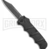 Boker Kalashnikov Black Aluminum OTF Automatic Knife - Bowie Black SW Plain -Knivesand Tools Shop Boker Plus Kalashnikov DA OTF Auto Black SW BHQ 113130 jr large