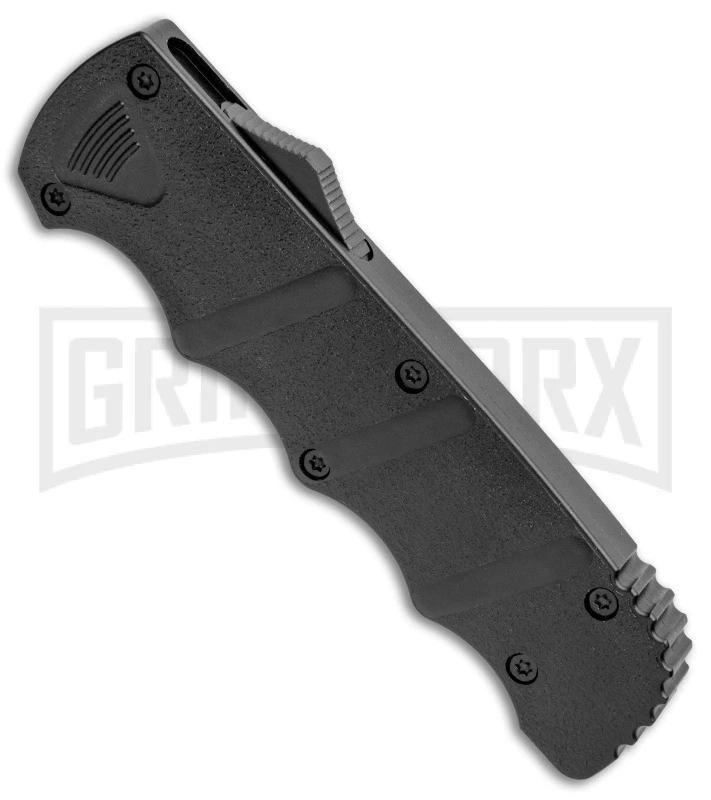 Boker Kalashnikov Black Aluminum OTF Automatic Knife - Bowie Black SW Plain Boker Kalashnikov Black Aluminum OTF Automatic Knife - Bowie Black SW Plain -Knivesand Tools Shop Boker Plus Kalashnikov DA OTF Auto Black SW BHQ 113130 jr spine large