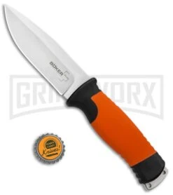 Boker Plus 02BO014 Outdoorsman Fixed Blade Knife Orange - Satin Plain 5 Boker Plus 02BO014 Outdoorsman Fixed Blade Knife Orange - Satin Plain -Knivesand Tools Shop Boker Plus Outdoorsman Fixed Blade Orange Satin 02BO014 BHQ 90659 jr bottlecap large