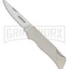 Boker Titan II Titanium Folding Knife - Satin Plain -Knivesand Tools Shop Boker titan ii folder 112009 large