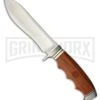 Browning Sandalwood Fixed Blade Knife - Satin Plain -Knivesand Tools Shop Browning Sandalwood satin BHQ 77162 er large