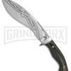 Browning Wihongi Signature Kukri Gray G-10 Fixed Blade Knife - Satin Plain -Knivesand Tools Shop Browning Wihogi Signature Kukri Gray Satin BP 24689 jr large