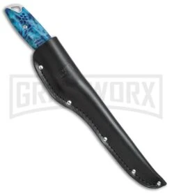 Buck Knives Buck 035 Abyss Kryptek Pontus Fillet Knife - Satin Plain -Knivesand Tools Shop Buck 035 Abyss Fillet knife kryptek pontus satin BHQ 51747 er sheath large