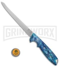 Buck Knives Buck 035 Abyss Kryptek Pontus Fillet Knife - Satin Plain -Knivesand Tools Shop Buck 035 Abyss Fillet knife kryptek pontus satin BHQ 51747 er size large