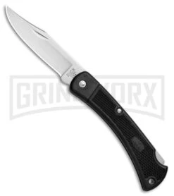 Buck Knives Buck 110 Folding Hunter LT Black Lockback Knife - Satin Plain