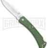 Buck Knives Buck 110 Slim Select OD Green Lockback Knife- Satin Plain -Knivesand Tools Shop Buck 110 Slim Select LB OD Green Satin 0110ODS2 BHQ 106666 jr large