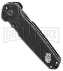 Buck Knives Buck Black Alpha Crosslock Knife W/ Saw & Gut Hook Blade - Black -Knivesand Tools Shop Buck 183 Alpha Crosslock blackout G10 saw gut hook black BHQ 66586 er spine large