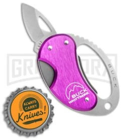 Buck Knives Buck Metro Purple Folding Knife - Satin Plain -Knivesand Tools Shop Buck Metro LL Purple Satin B759 PLW BHQ 71301 jr bottlecap large