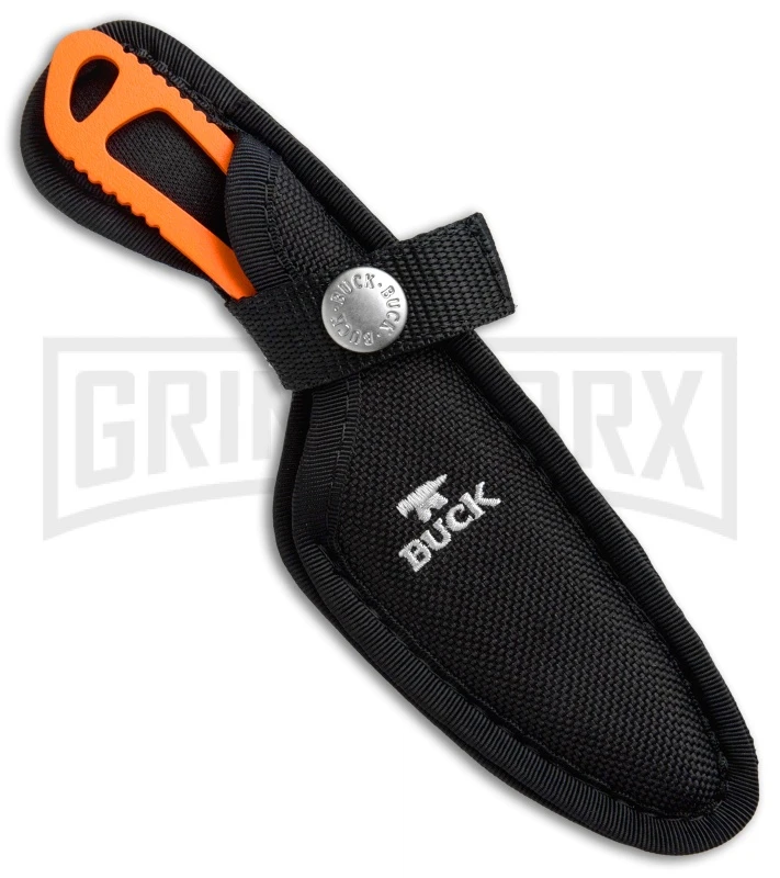 Buck PakLite Caper Fixed Blade Knife - Orange Plain Buck Knives Buck PakLite Caper Fixed Blade Knife - Orange Plain -Knivesand Tools Shop Buck PakLite Caper Orange BU135ORS BHQ 41193 jr sheath large