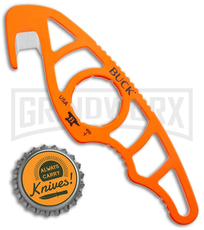 Buck PakLite Large Guthook Fixed Blade - Orange Plain Buck Knives Buck PakLite Large Guthook Fixed Blade - Orange Plain -Knivesand Tools Shop Buck PakLite Large Orange Guthook 0499ORG3 B BHQ 41360 jr bottlecap large