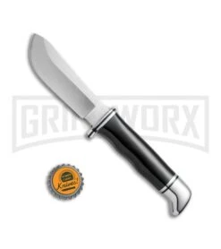 Buck Knives Buck Skinner Black Hunting Fixed Blade Knife - Satin Plain -Knivesand Tools Shop Buck Skinner Hunter Knife 0103BKS BHQ 41135 jr bottlecap large