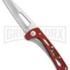 Buck Knives Buck Vertex Red Aluminum Folding Knife - Satin Plain