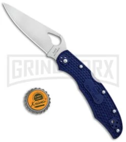 Byrd Cara Cara 2 Folding Knife Blue FRN - Satin Plain -Knivesand Tools Shop Byrd Cara Cara 2 LB Blue FRN Satin BY03PBL2 BHQ 86885 jr bottlecap large