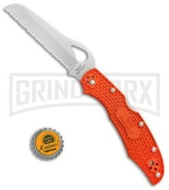 Byrd Orange Cara Cara Rescue 2 FRN Folding Knife - Satin Serr -Knivesand Tools Shop Byrd Cara Cara rescue 2 orange FRN satin serr BY17SOR2 BHQ 68587 er size large