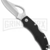 Byrd Finch Black G-10 Folding Knife - Satin Plain -Knivesand Tools Shop Byrd Finch LB Black G 10 SPYDER BY11GP BHQ 68888 jr large