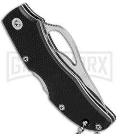 Byrd Finch Black G-10 Folding Knife - Satin Plain 4 Byrd Finch Black G-10 Folding Knife - Satin Plain -Knivesand Tools Shop Byrd Finch LB Black G 10 SPYDER BY11GP BHQ 68888 jr side large