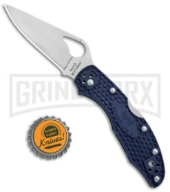Byrd Meadowlark 2 Blue FRN Folding Knife - Satin Plain -Knivesand Tools Shop Byrd Meadowlark 2 LB Blue FRN Satin BY04PBL2 BHQ 89819 jr bottlecap large