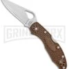 Byrd Meadowlark 2 Brown FRN Folding Knife - Satin Plain -Knivesand Tools Shop Byrd Meadowlark 2 LB Brown FRN Satin BY04PBN2 BHQ 89820 jr large