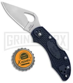 Byrd Robin 2 Blue FRN Folding Knife - Satin Plain -Knivesand Tools Shop Byrd Robin 2 LB Blue FRN Satin BY10PBL2 BHQ 89826 jr bottlecap large