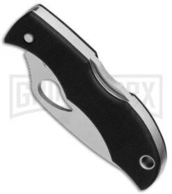 Byrd Starling 2 Black G-10 Folding Knife - Satin Plain -Knivesand Tools Shop Byrd Starling 2 BY12GP2 BHQ 49580 jr spine large