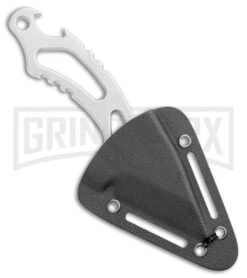 CIVIVI De Santis Kiri-EDC Silver Fixed Blade Neck Knife - SW Plain -Knivesand Tools Shop CIVIVI De Santis Kiri EDC Neck Knife SW C2001A BHQ 109005 jr sheath large