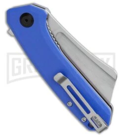 CIVIVI Mini Bullmastiff Blue G-10 Liner Lock Knife - Stonewash Plain -Knivesand Tools Shop CIVIVI Mini Bullmastiff Liner Lock Knife Blue G 10 3in Stonewash C2004B BHQ 112156 LS Side large