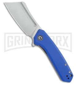 CIVIVI Mini Bullmastiff Blue G-10 Liner Lock Knife - Stonewash Plain