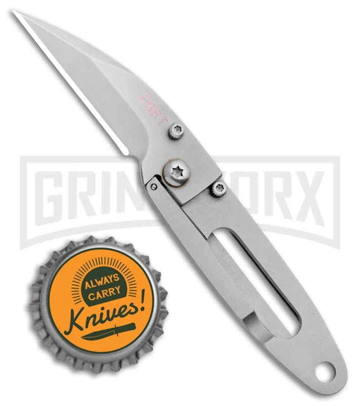 CRKT Delilah's P.E.C.K Folding Knife - Bead Blast Plain CRKT Delilah's P.E.C.K Folding Knife - Bead Blast Plain -Knivesand Tools Shop CRKT Ed Halligan Delilahs P.E.C.K. FL BB 5520 BHQ 7570 jr bottlecap large