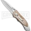 CRKT Elishewitz E-Lock Bronze Folding Knife - Satin Serr