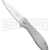 CRKT Large Eros Stainless Steel Folding Knife - Satin Plain 1 CRKT Large Eros Stainless Steel Folding Knife - Satin Plain -Knivesand Tools Shop CRKT Ken Onion Large Eros SS FL Satin 456XXP BHQ 21375 jr large