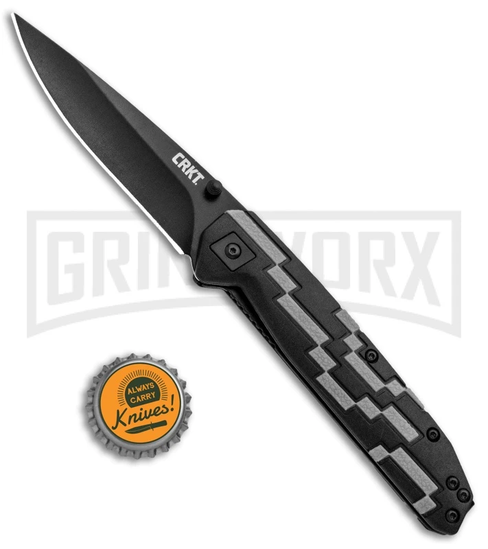 CRKT 7020 Lerch Hyperspeed Outburst 3.6" Assisted Knife Black - Drop Point CRKT 7020 Lerch Hyperspeed Outburst 3.6" Assisted Knife Black - Drop Point -Knivesand Tools Shop CRKT Lerch Hyperspeed Outburst Assited Black Black 7020 BHQ 92314 jr bottlecap large