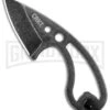 CRKT Owlet Fixed Blade Black Stonewash Neck Knife - Drop Point -Knivesand Tools Shop CRKT Owlet Neck Skeletonized Black SW 2716 BHQ 103912 jr large